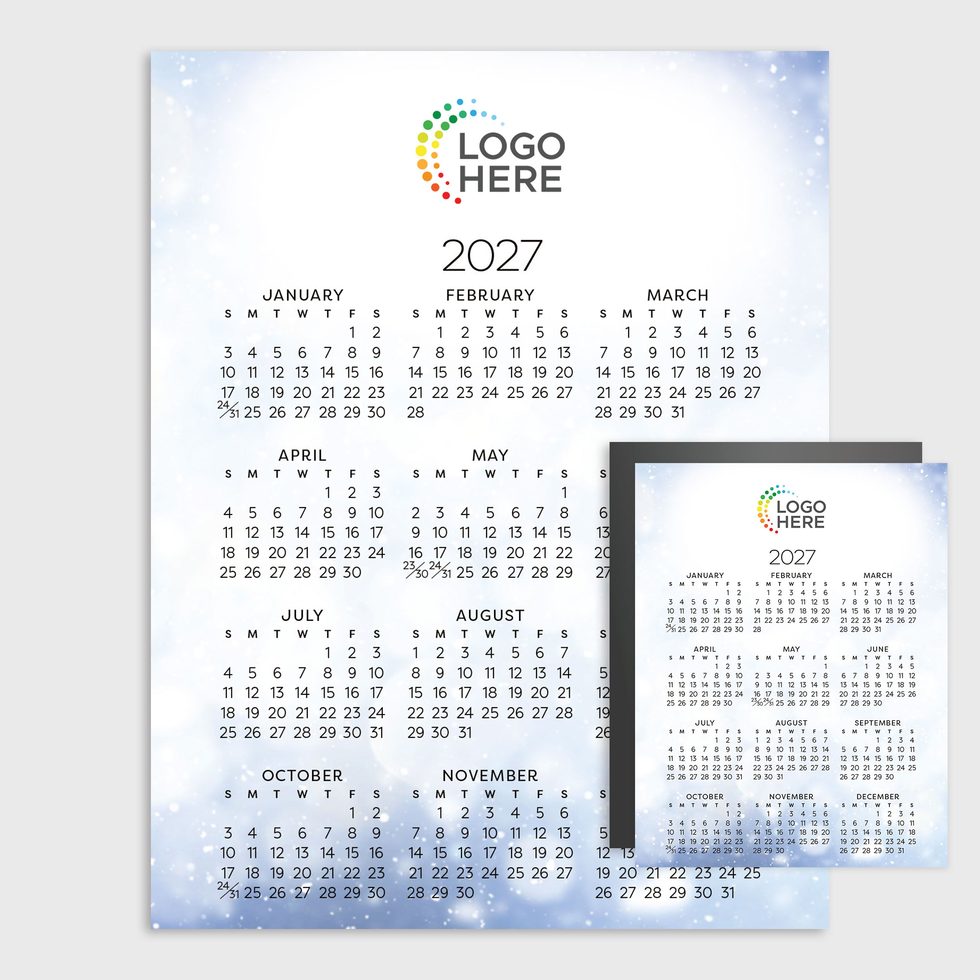 Breezy Bokeh Promo Calendar D3494Q-4B